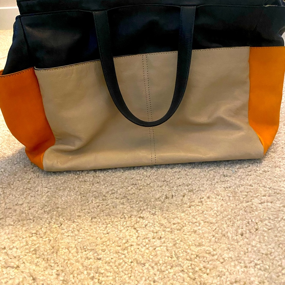 Multi colored coccinelle purse